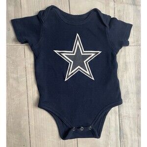 NFL Dallas Cowboys Football Baby Onesie Bodysuit Clothes Outfit, Size 0-3 months